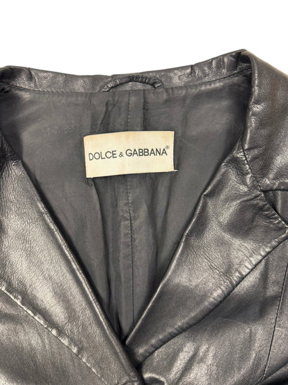 Dolce & Gabbana 1990s leather trench coat | Black, Black
