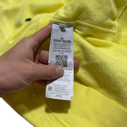 Stone Island Yellow Pullover Hoodie