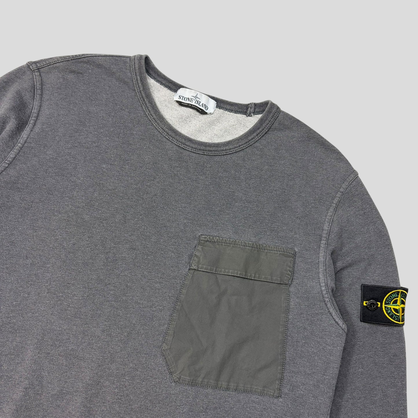 Stone Island 2018 Cargo Pocket Grey Sweatshirt - L | Default Title, Grey