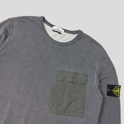 Stone Island 2018 Cargo Pocket Grey Sweatshirt - L | Default Title, Grey