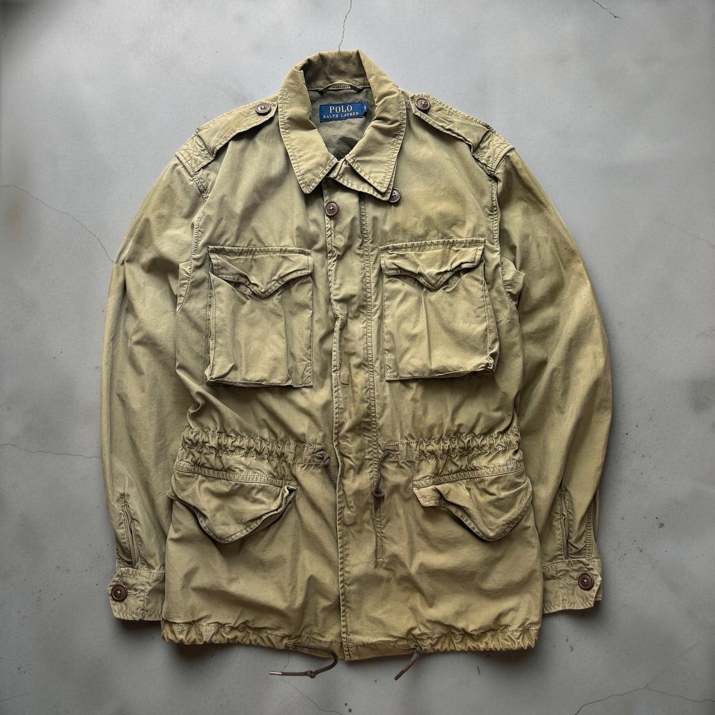 Vintage Ralph Lauren Military Combat Jacket | Khaki, Khaki