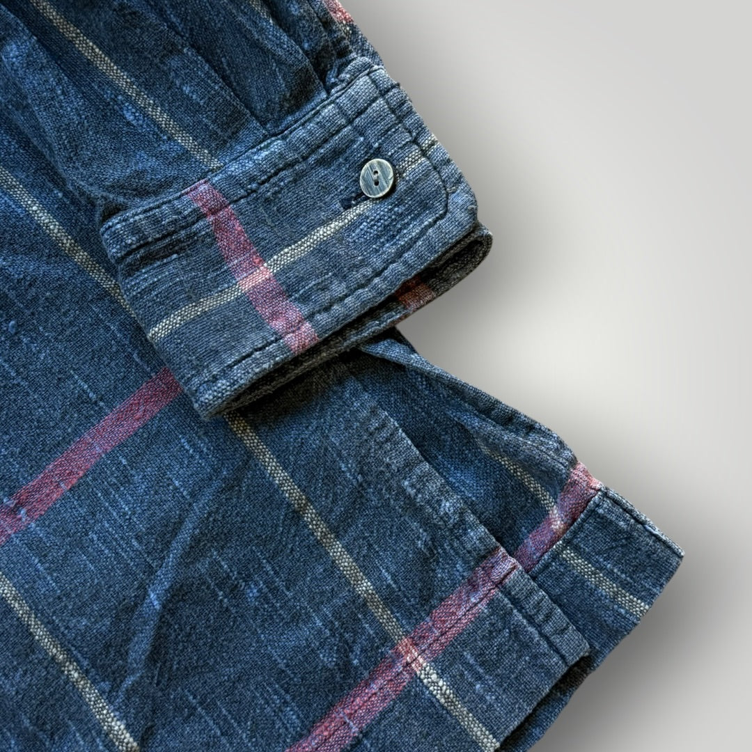1980's Issey Miyake Button Up Shirt M/L | O/S, Blue