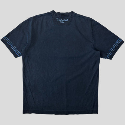 Stone Island SS03 Sublimation Acid Print Marina Logo T-shirt - XL (L) | Large, Blue