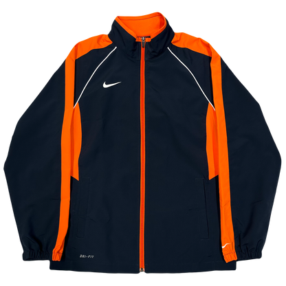 Nike 2000s Nylon Tracksuit In Navy & Orange ( S )