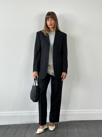 Yves Saint Laurent Pour Homme Pure Wool Single Breasted Suit - 38S/W30