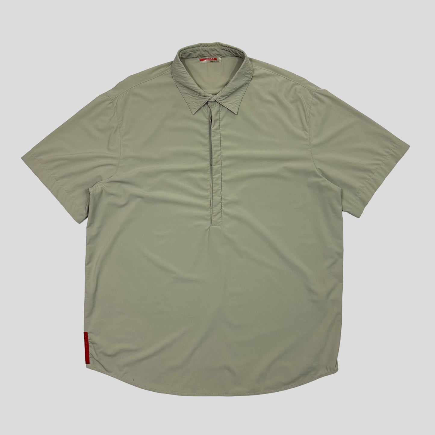 Prada Sport 00’s 1/2 Button Nylon Shirt - L/XL | Default Title, Multicoloured