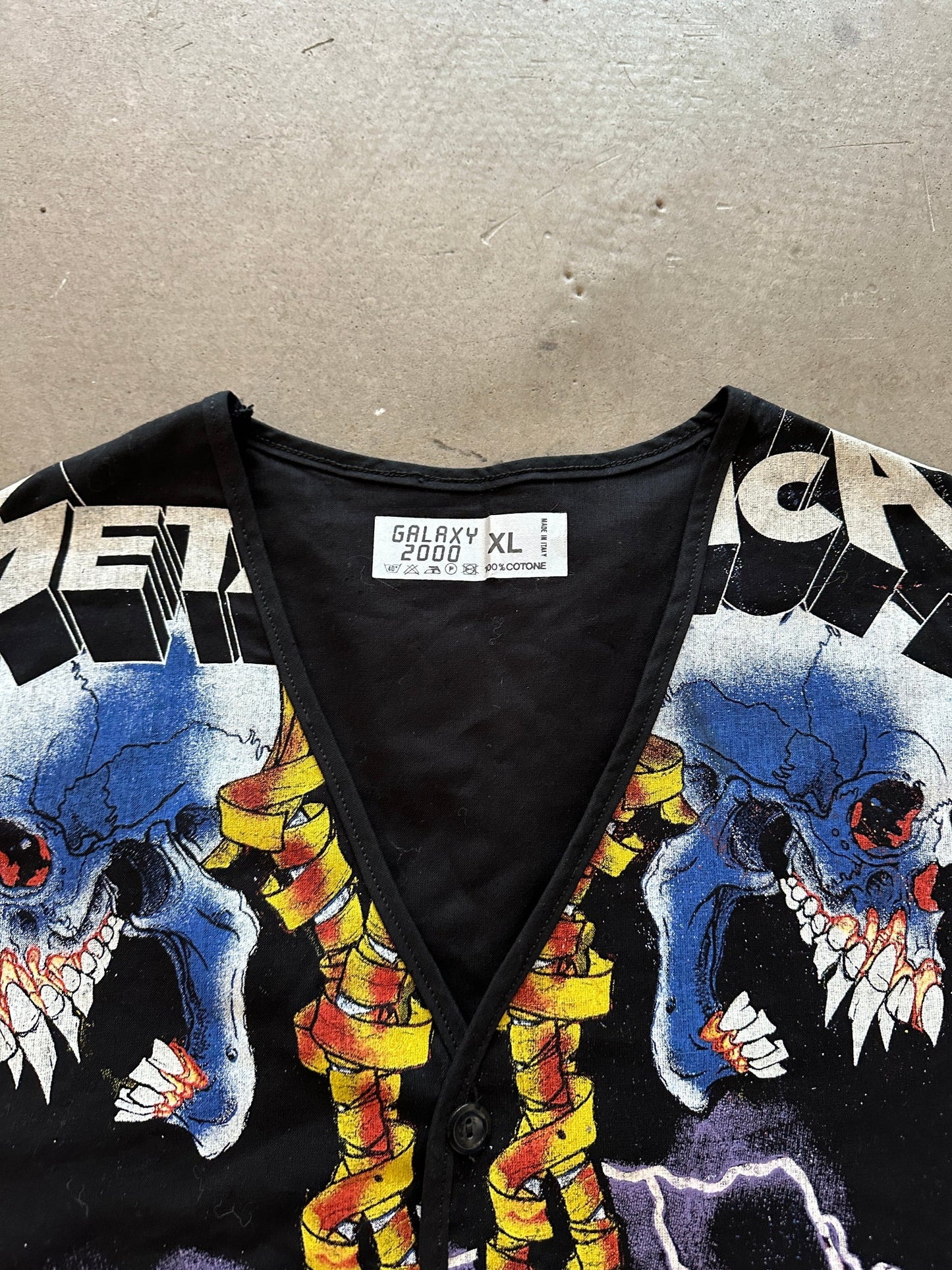 1990's Metalica Waistcoat - XL | Default Title, Red