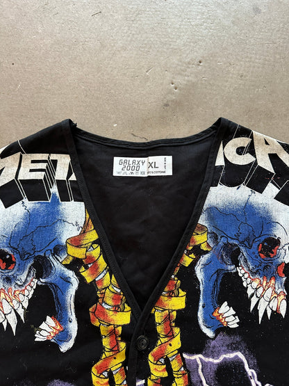 1990's Metalica Waistcoat - XL | Default Title, Red
