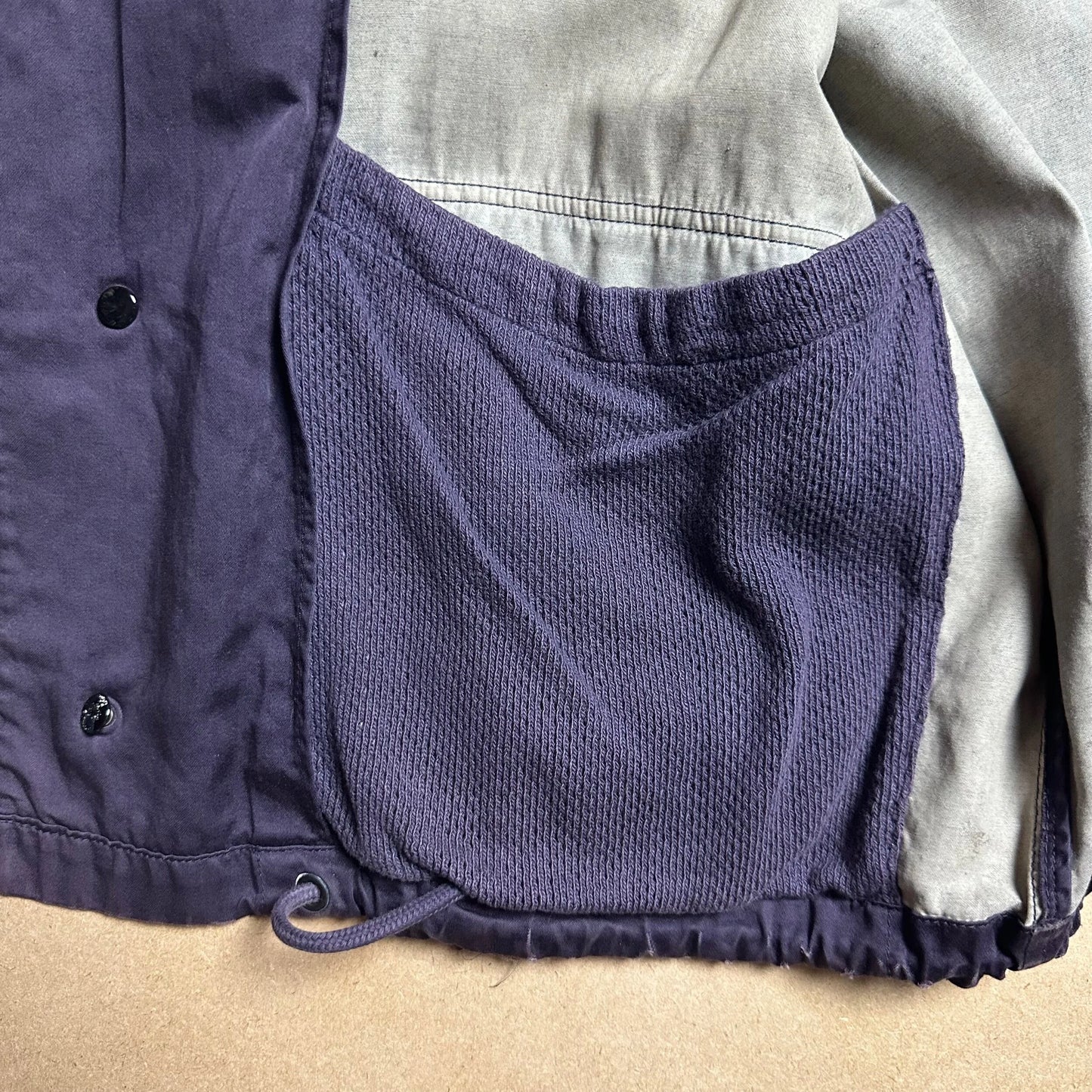 S/S 1993 Midnight Blue Raso Gommato Life Safer Blouson Jacket