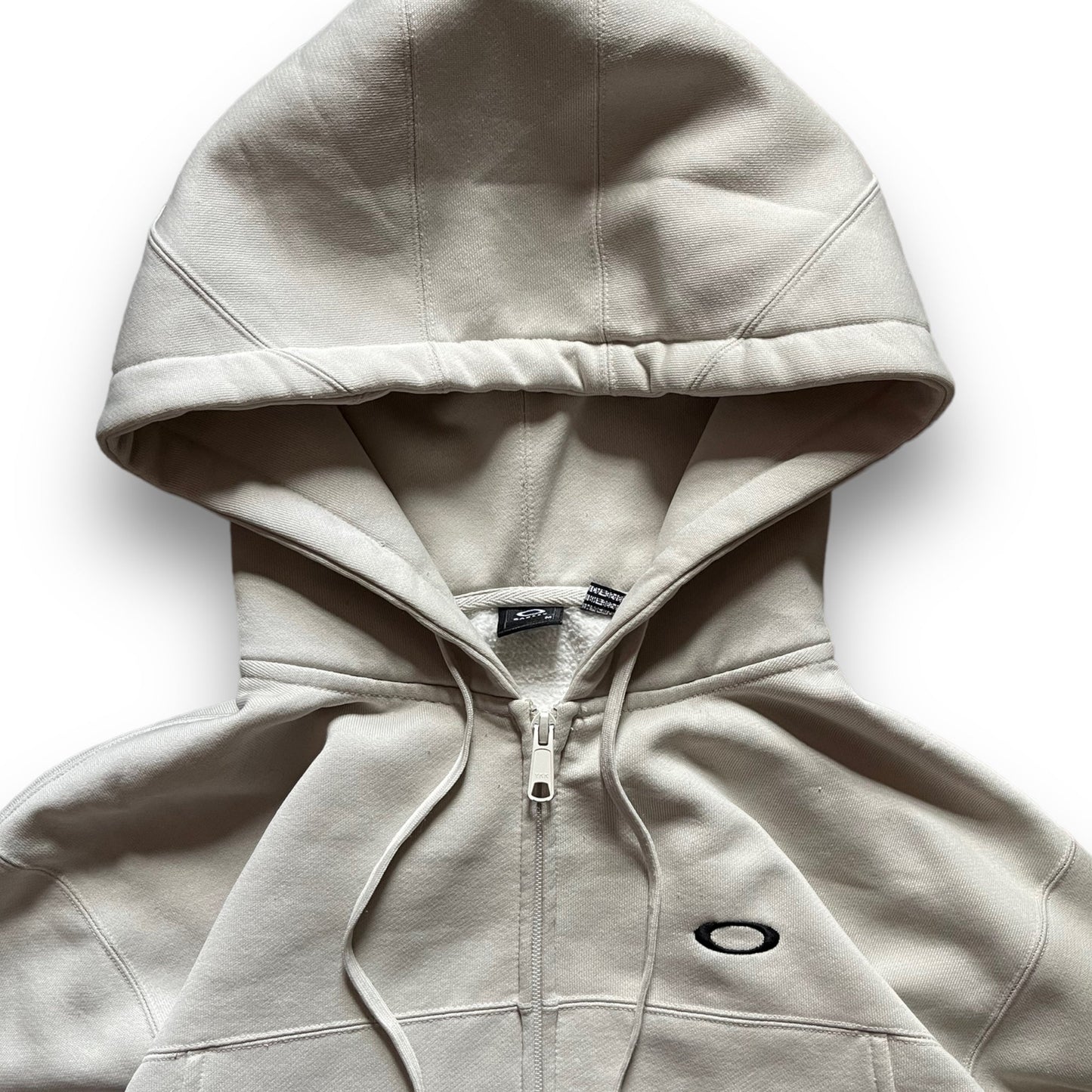 2007 Oakley Cream Full Zip Hoodie (L) | Default Title, Multicoloured