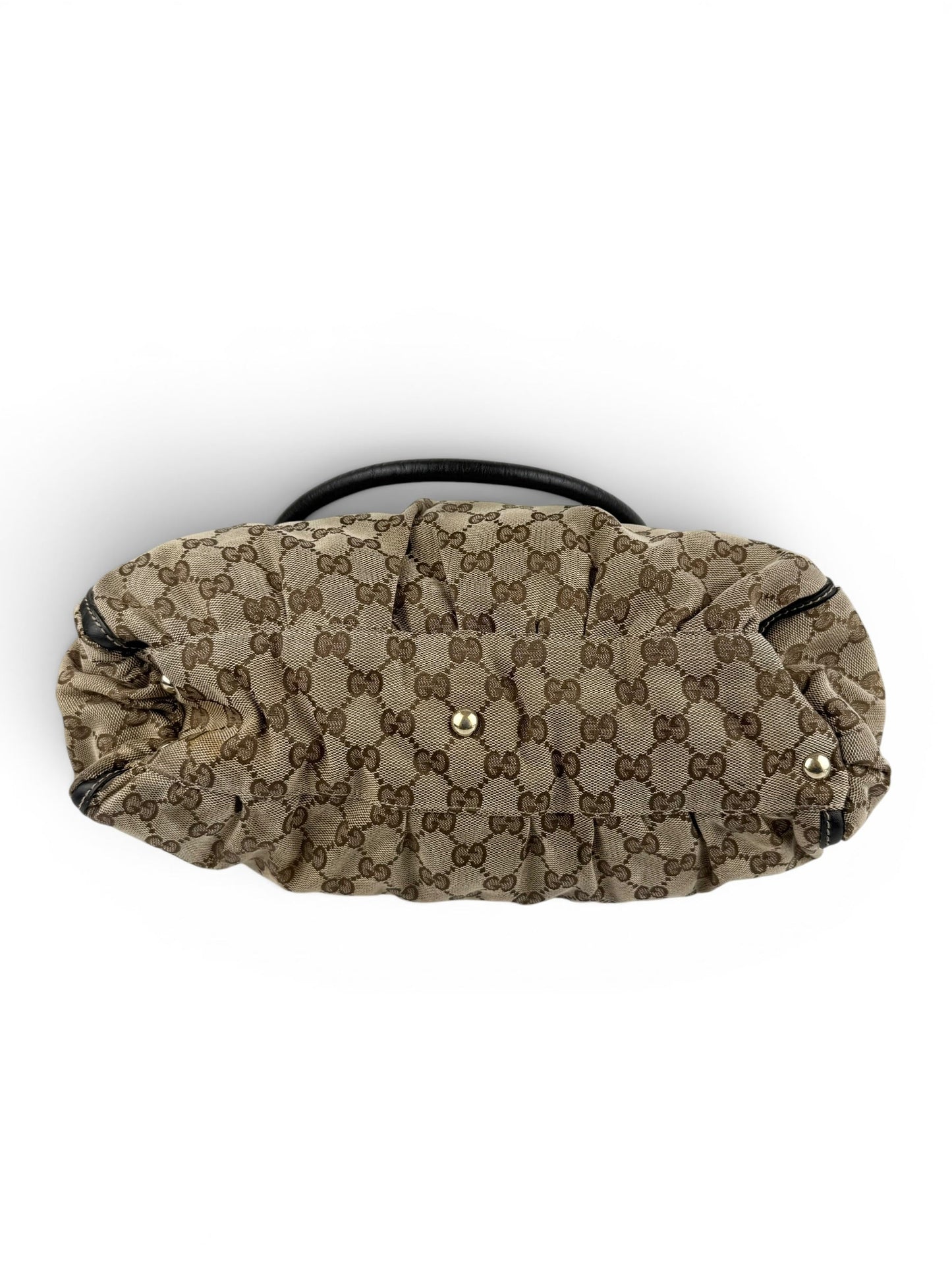 Vintage 90s Gucci Monogram GG Handbag | O/S, Brown