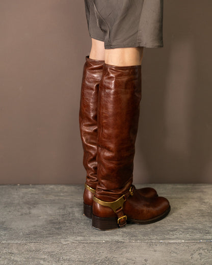 PRADA RIDING BOOTS (EU 36, FITS LIKE 38)