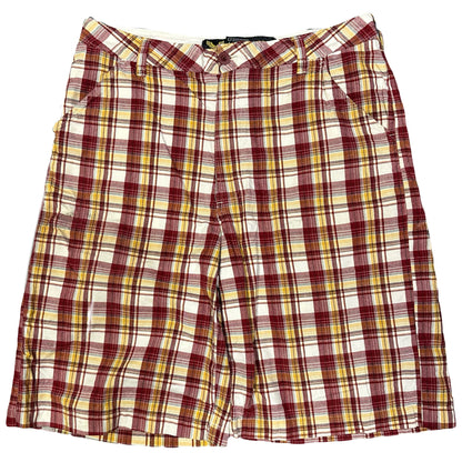 Avirex Plaid Shorts In Red ( W34 )