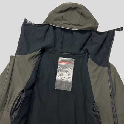 Prada Sport 1999 Balaclava Fleece Lined Moto Jacket - IT50 (L) | Green