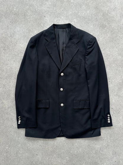 Yves Saint Laurent Pour Homme 1990s Pure Wool Bespoke Button Blazer - 36R/M