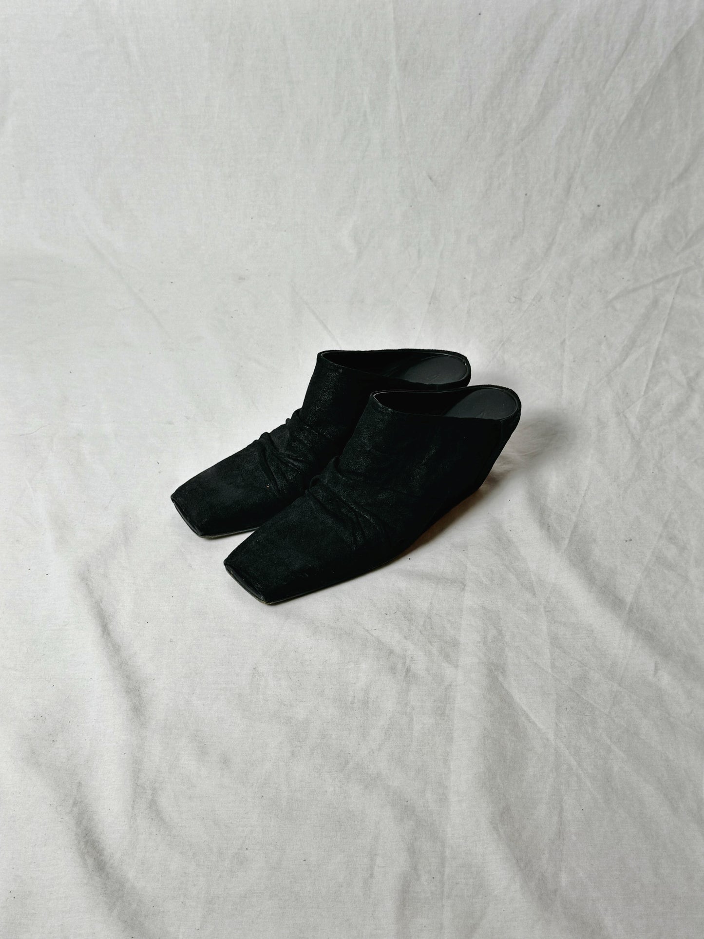 RICK OWENS SUEDE MULE | Default Title, Black