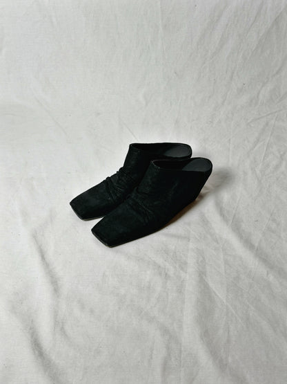 RICK OWENS SUEDE MULE | Default Title, Black