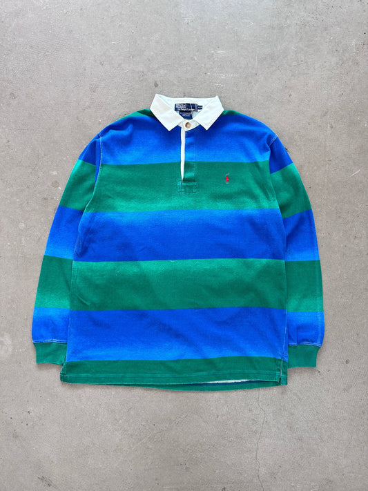 1990's Ralph Lauren Faded Rugby Shirt - M | Default Title, Red