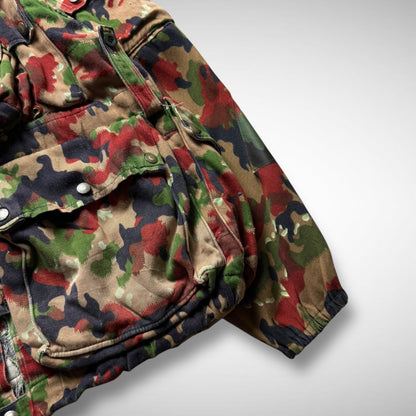 Swiss Army Camo Mesh Beekeeper Hood Jacket (90s)