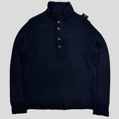 Stone Island Shoulder Badge 1/2 Zip Knit - L