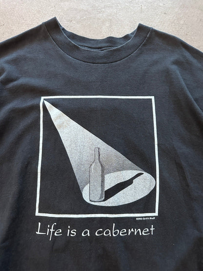 1990’s Life is a Cabernet T-Shirt - XL | X-Large, Red