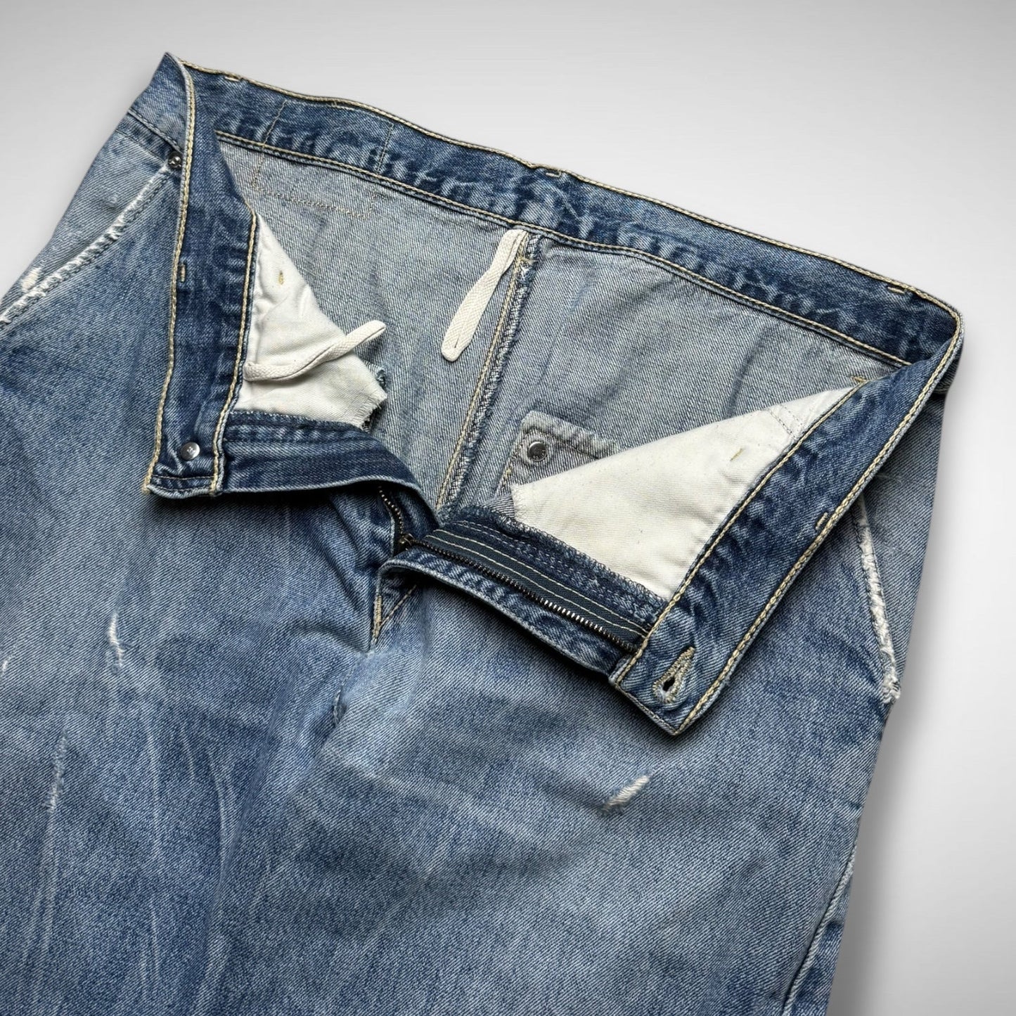 Levi’s Engineered Laser-Etched Twisted Jeans (2000s)