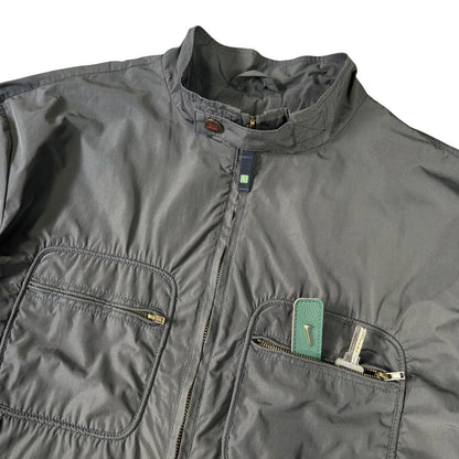 Armani Jeans 00's Dark Grey Cropped Multipocket Jacket XL | XL, Grey