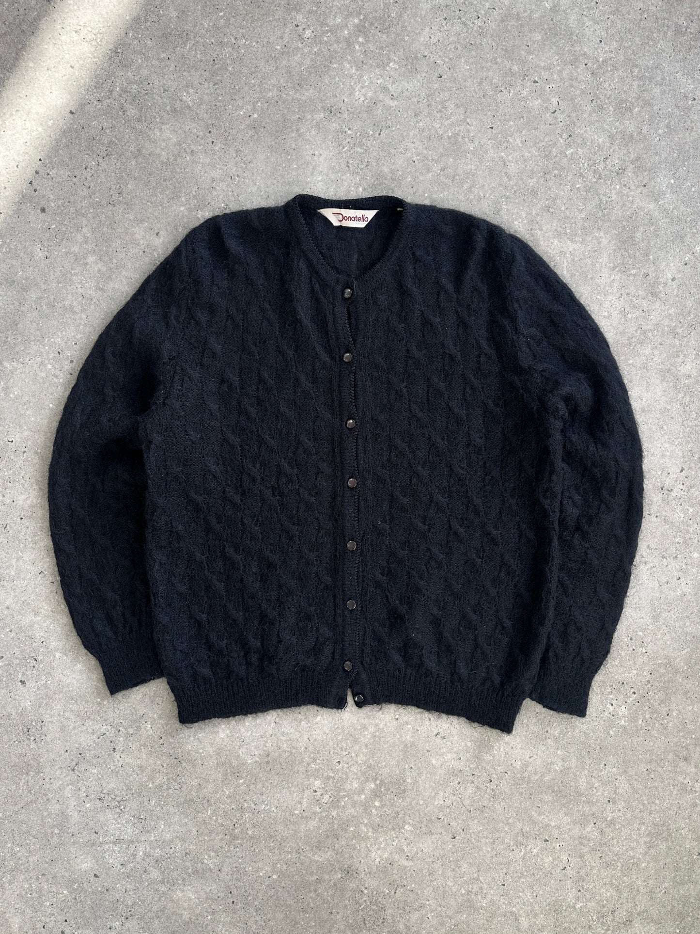 Italian Vintage 1990s Mohair Knitted Cardigan - M/L