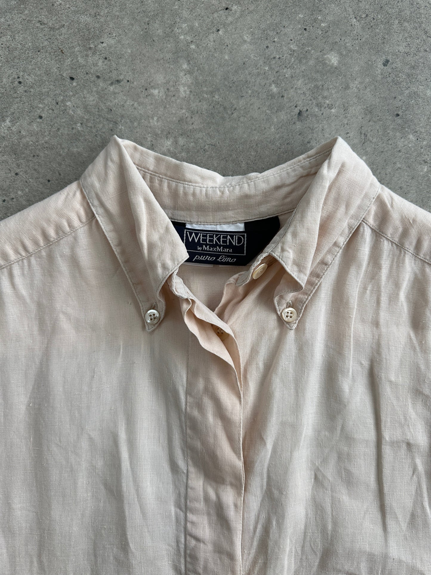 Max Mara Weekend Pure Linen Sleeveless Shirt - M/L