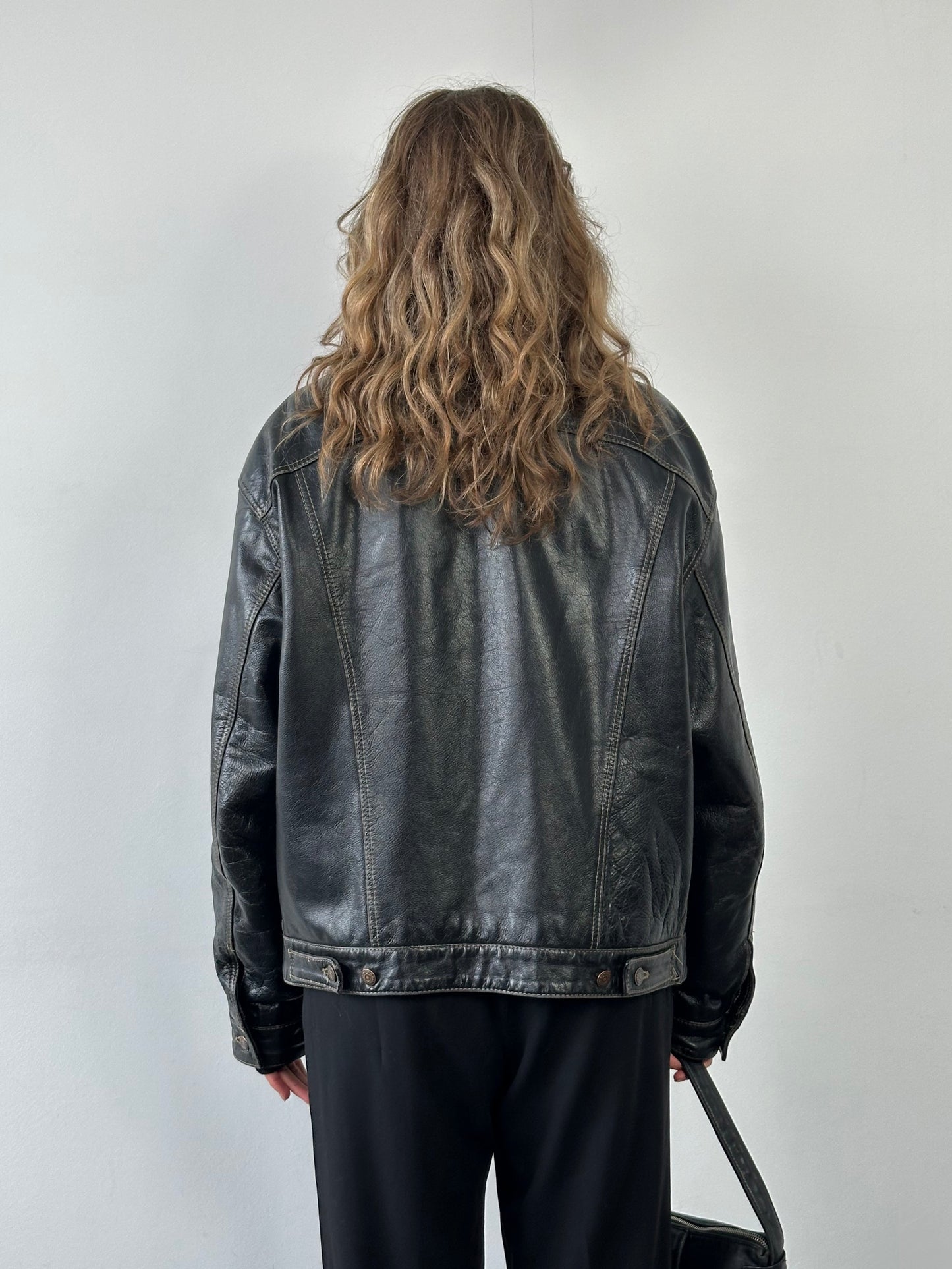 Levi’s 1990s Type III Leather Trucker Jacket - L