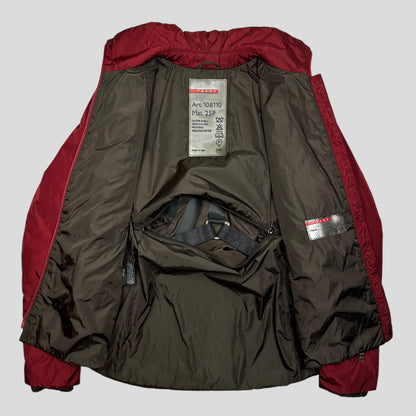 Prada Sport AW00 Technical Nylon Padded Backpack Jacket - IT44 (S) | O/S, Multicoloured
