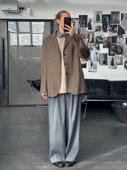 Ralph Lauren Polo 2010s Pure Wool Herringbone Blazer - 44R/XL