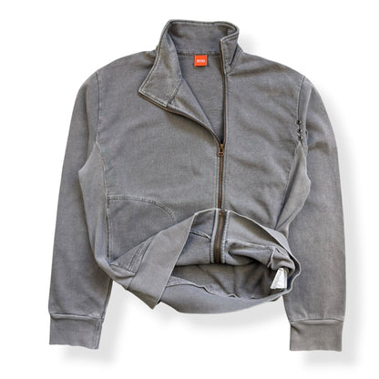 2000's Hugo Boss 'Orange' Off-centre Zip Jumper (L) | Large, Orange