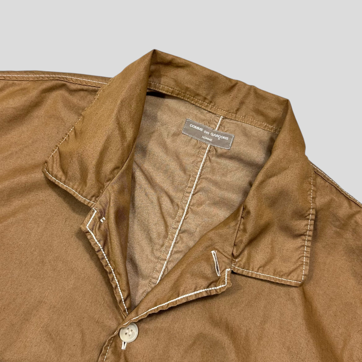 Comme Des Garçons Homme 2001 Iridescent Cargo Shirt - M/L | Medium, Brown