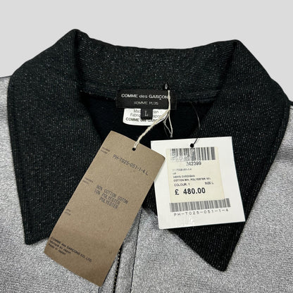 CDG Homme 2011 Silver Glitter Tri-pocket Work Jacket - L (M) | Grey