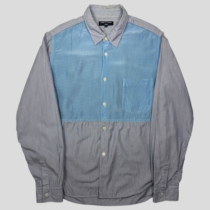 Comme Des Garçons Homme 2008 Iridescent Panelled Striped Shirt - S/M