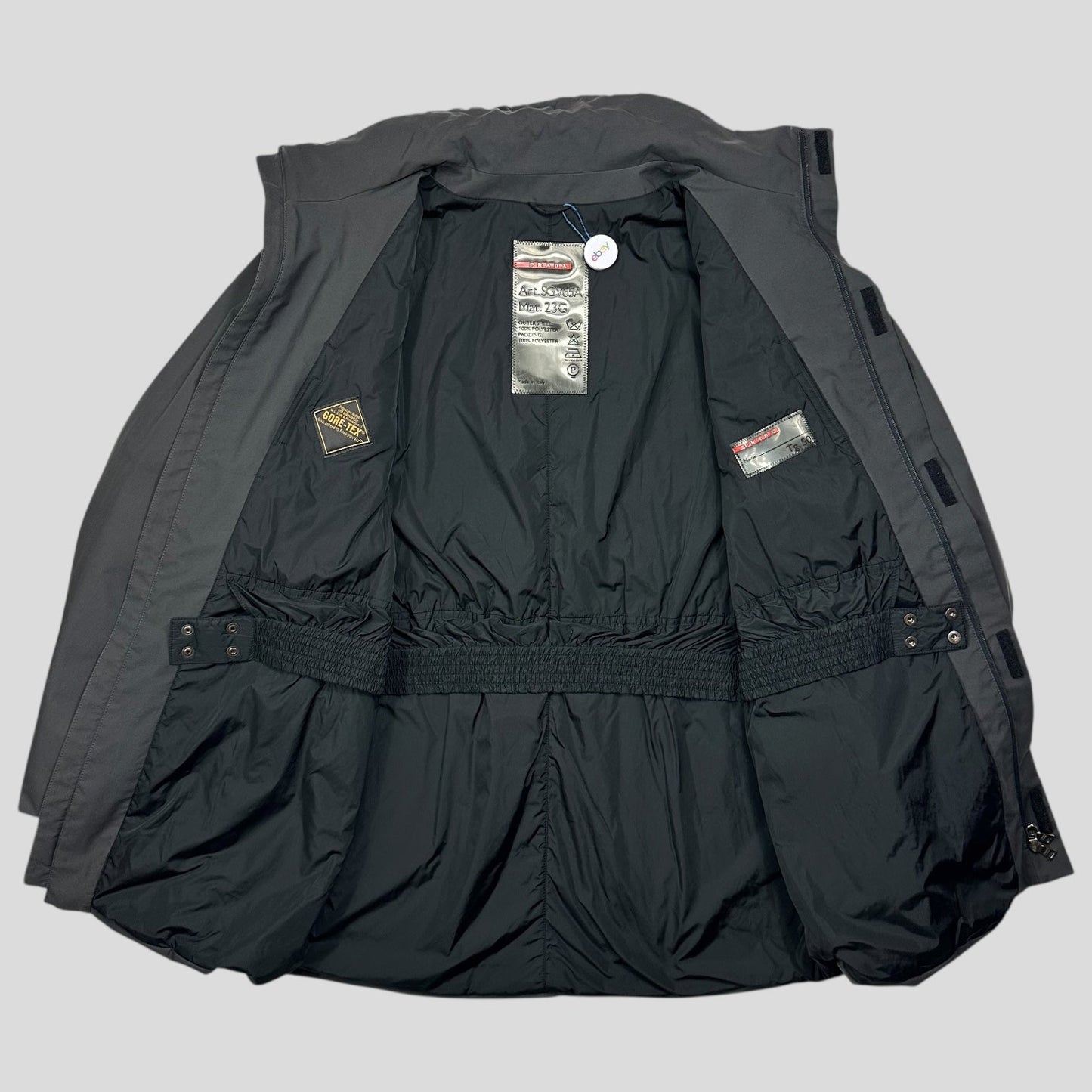 Prada Sport AW99 Gore-tex Neoprene Glove Padded Jacket - XL