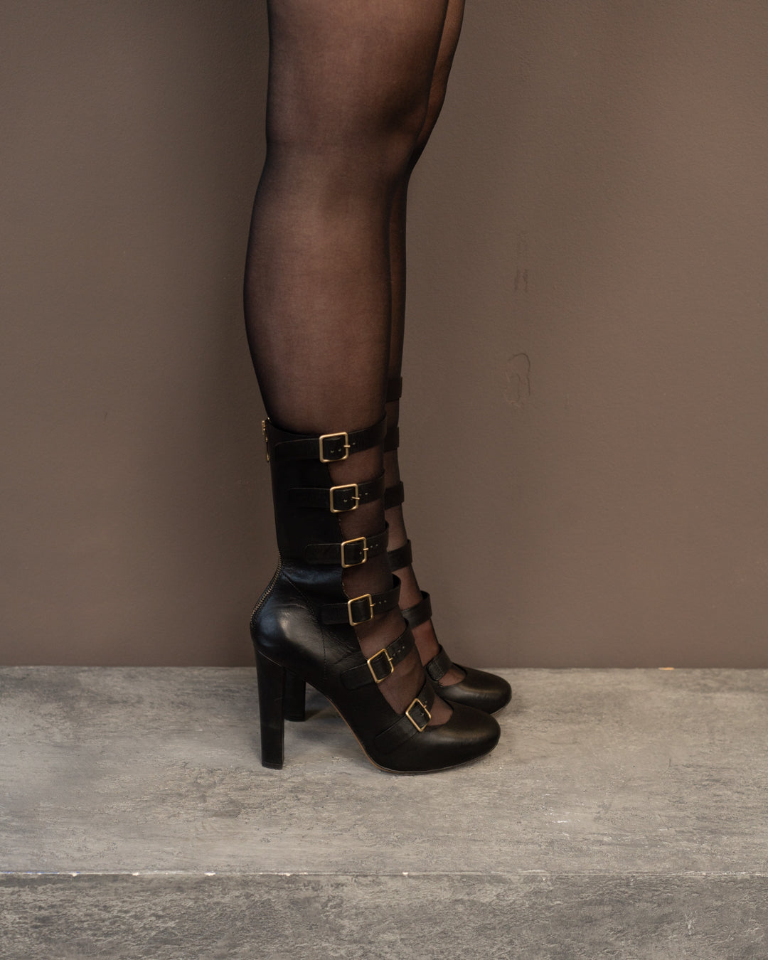 CHLOE STRAP HEELS (EU 39) | DEFAULT TITLE, Black