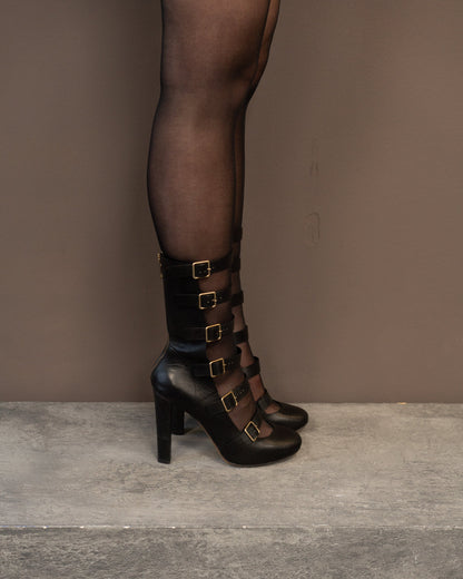 CHLOE STRAP HEELS (EU 39) | DEFAULT TITLE, Black