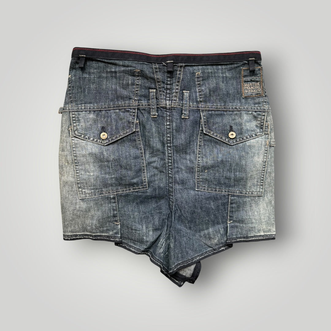 Marithé + François Girbaud 2000's Mini Skirt 27" | O/S, Blue