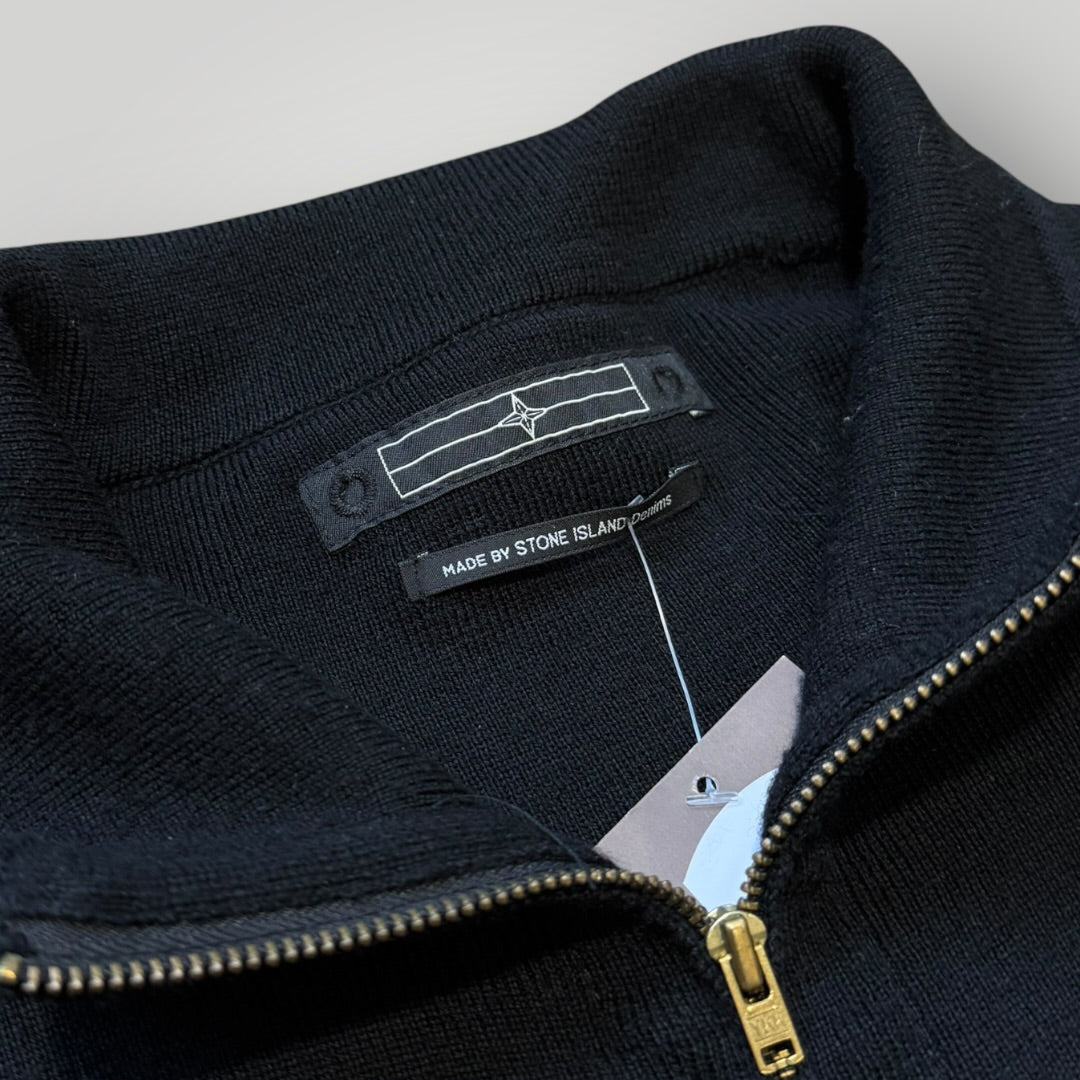 Stone Island Denims AW/08 Wool 1/4 Zip Knit L/XL | Default Title, Black
