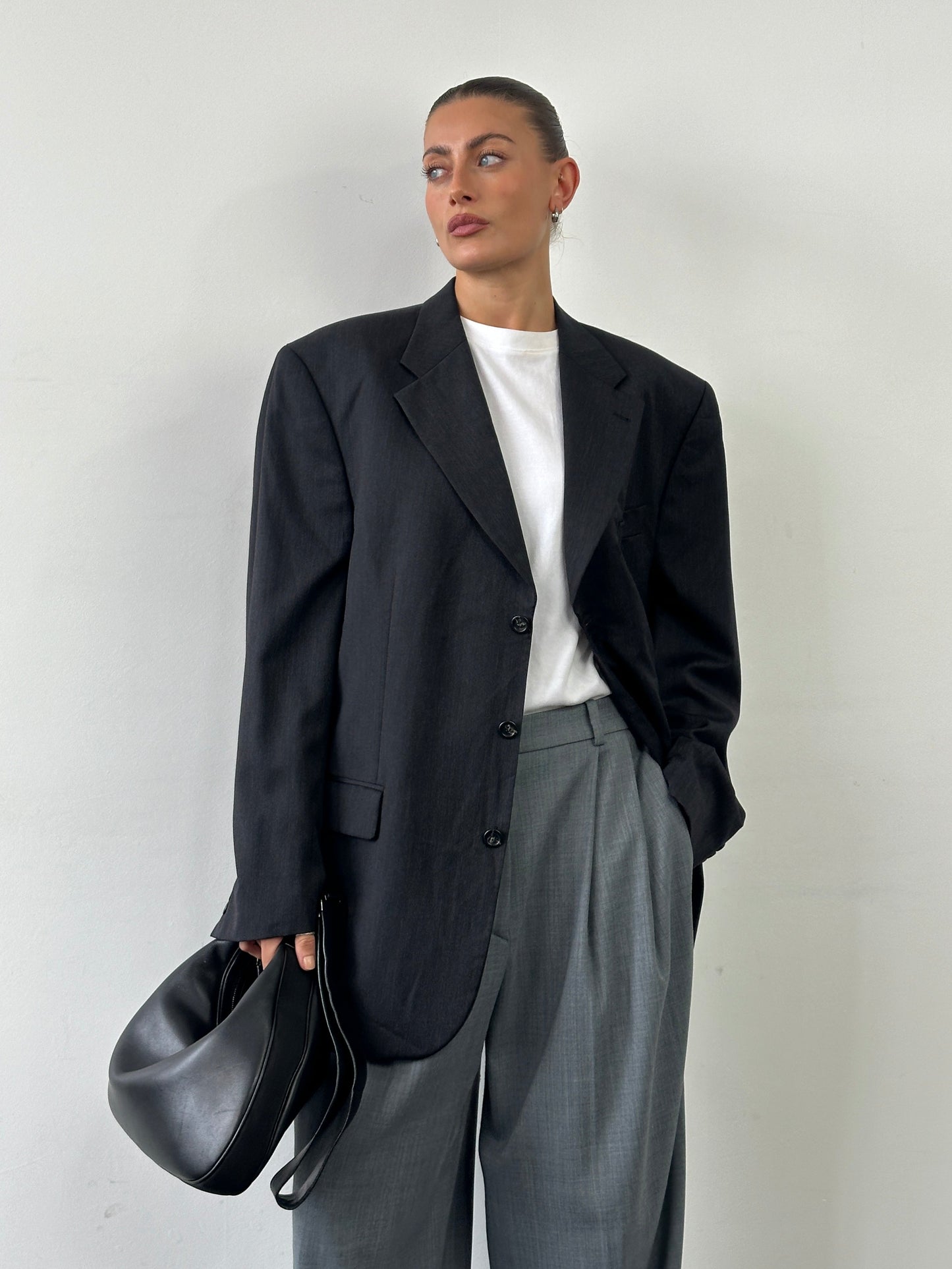 Yves Saint Laurent Pour Homme 1990s Pure Wool Single Breasted Blazer - 48R/XXL