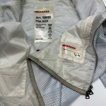 Prada Sport SS00 Technical Mesh Moto Jacket - IT46 | Small, Blue