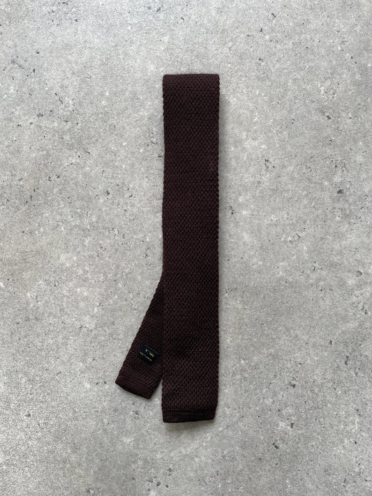 Japanese Vintage 1990s Pure Wool Knitted Tie