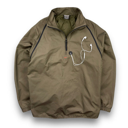 Nike 2in1 Convertible MP3 Jacket / Gilet (L) | Default Title, Olive Green
