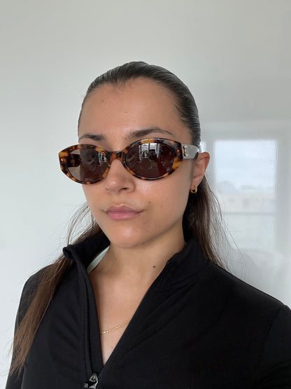 2010s Chanel CC Sunglasses | O/S, Brown