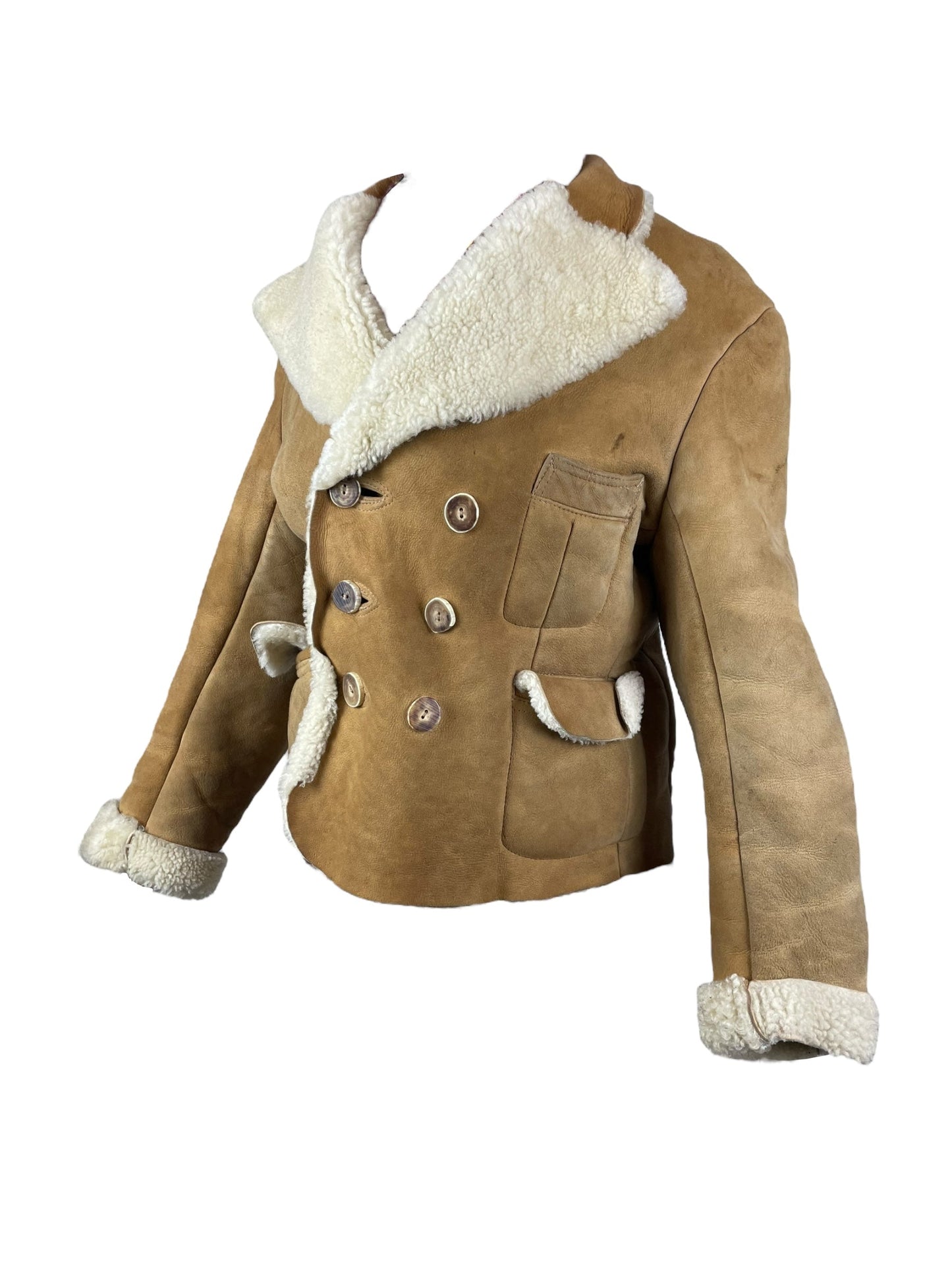 Vivienne Westwood AW1988 reissue of AW1982 Nostalgia of Mud shearling jacket