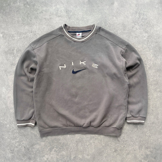 Nike RARE 1990s heavyweight embroidered sweatshirt (XL)