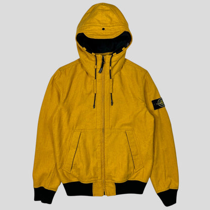 Stone Island AW14 Mélange Wool Poly Double Hood Jacket - M | Default Title, Yellow