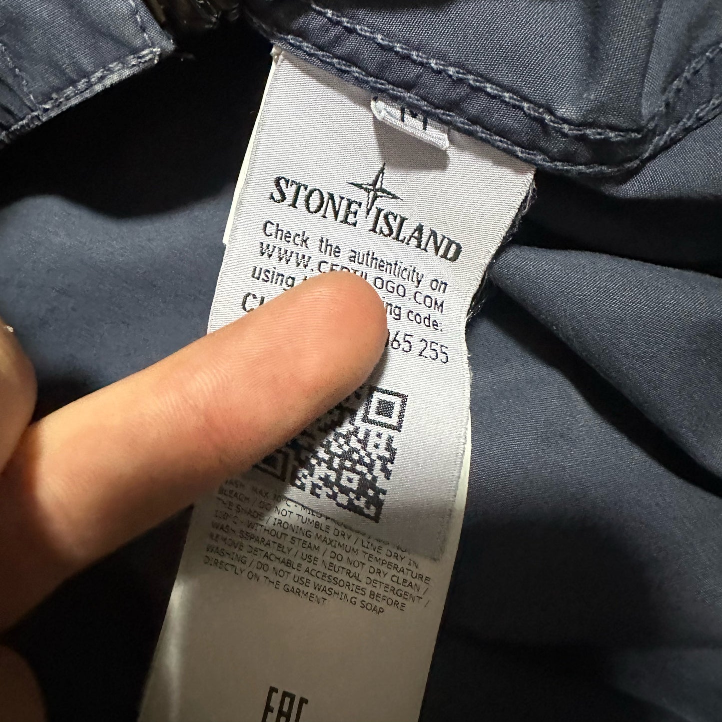 Stone Island Zip Up Double Pocket Canvas Overshirt